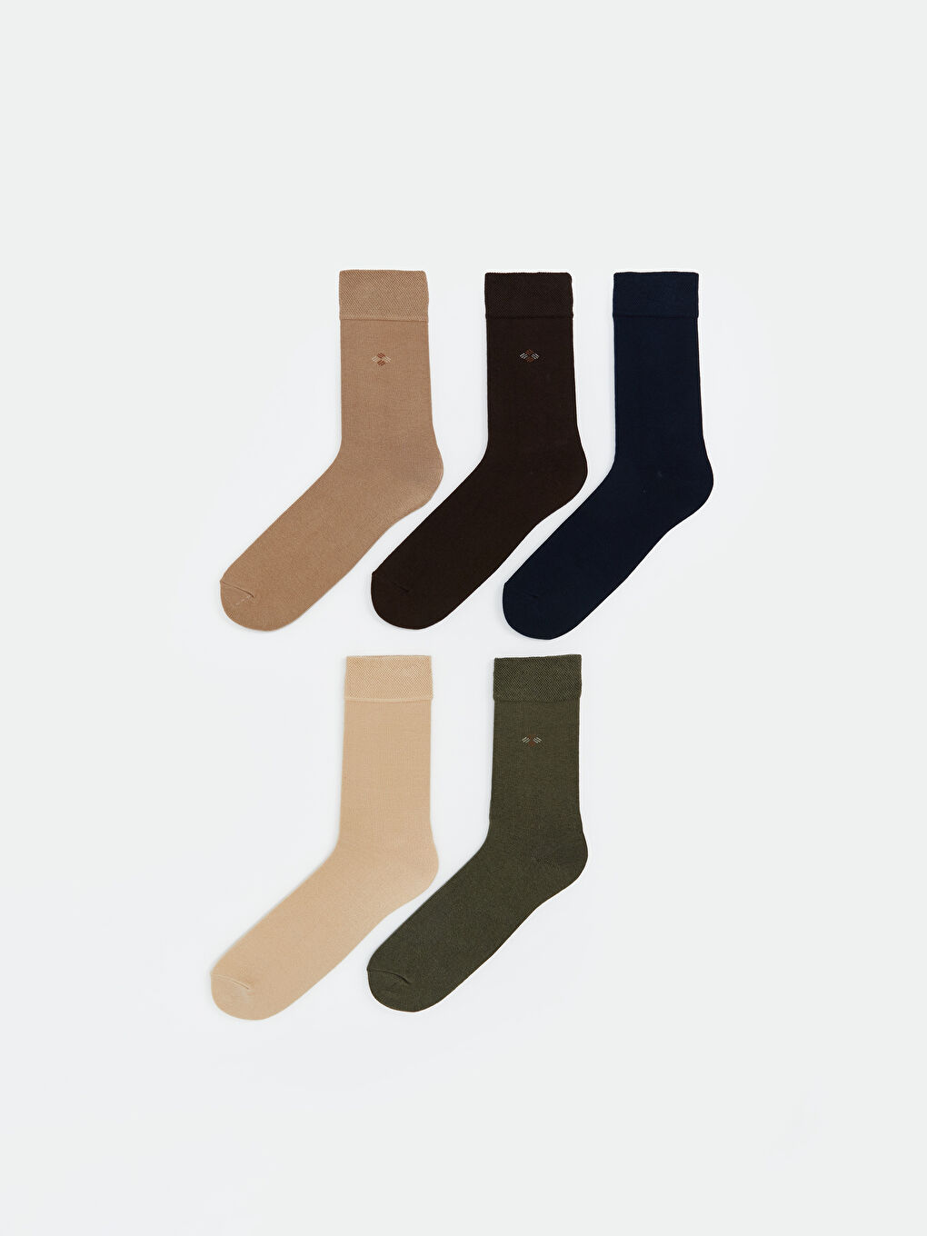 LCW ACCESSORIES Patterned Men's Ankle Socks 5 Pack -W5KY35Z8-K00