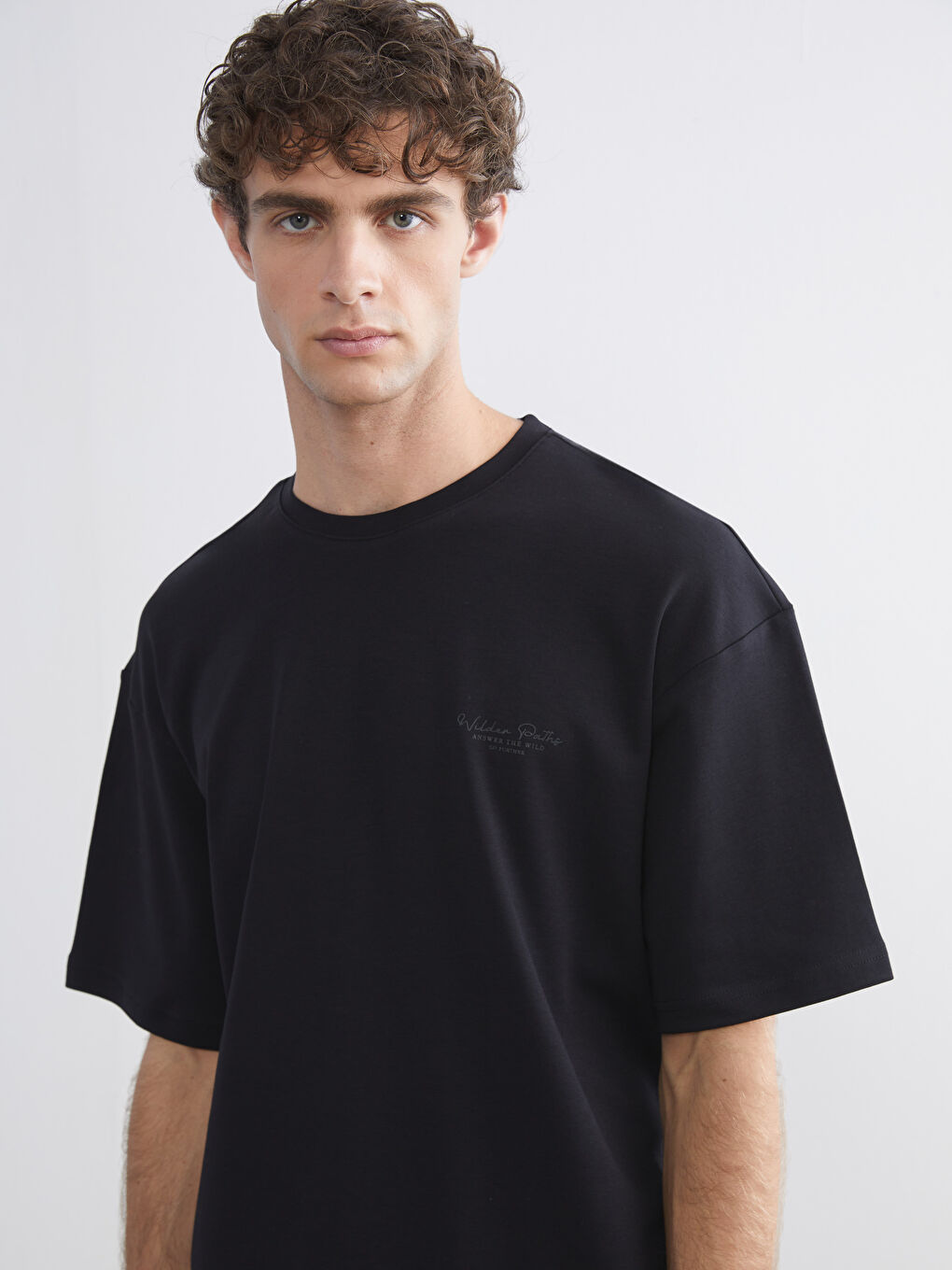 Crew Neck Printed Jersey Men's T-Shirt