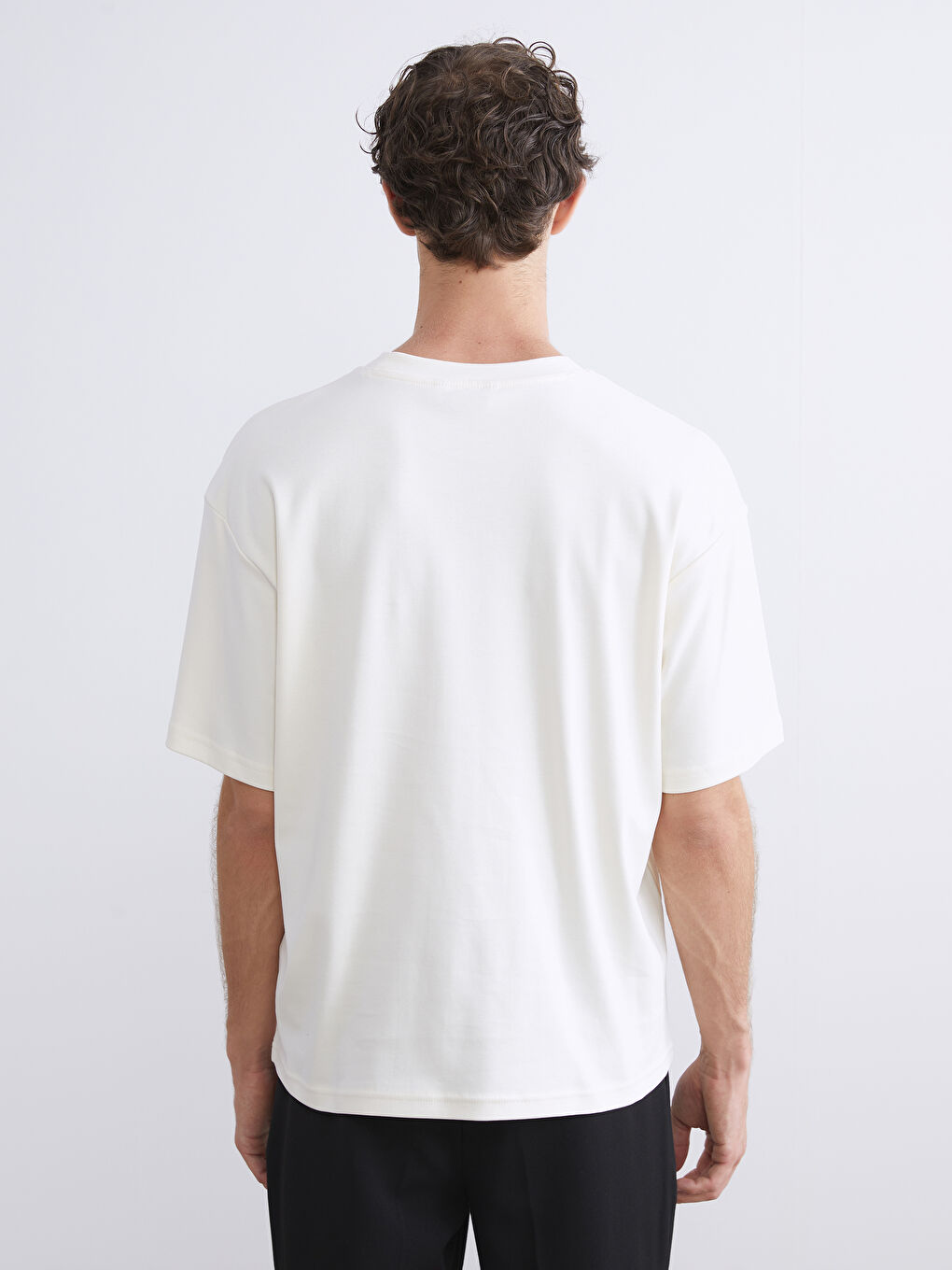 Crew Neck Printed Jersey Men's T-Shirt-3