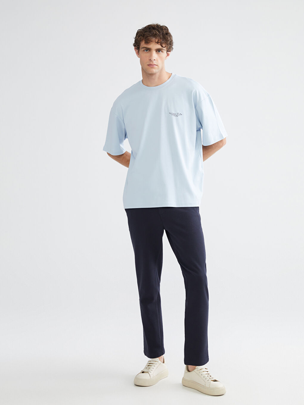 Crew Neck Printed Jersey Men's T-Shirt-1