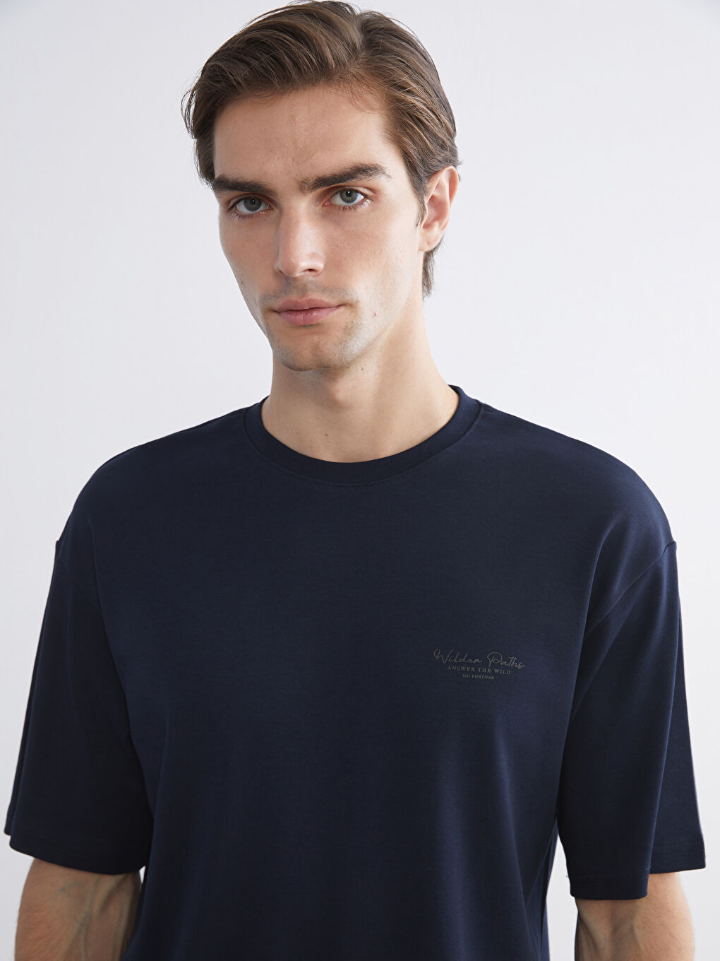 Crew Neck Printed Jersey Men's T-Shirt