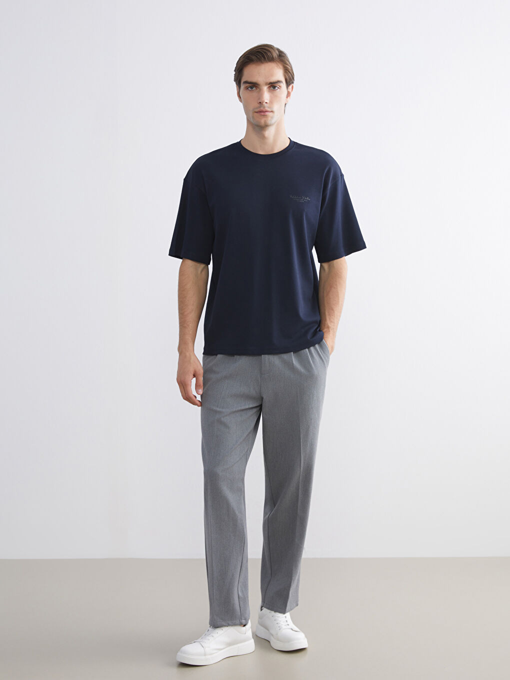 Crew Neck Printed Jersey Men's T-Shirt-1