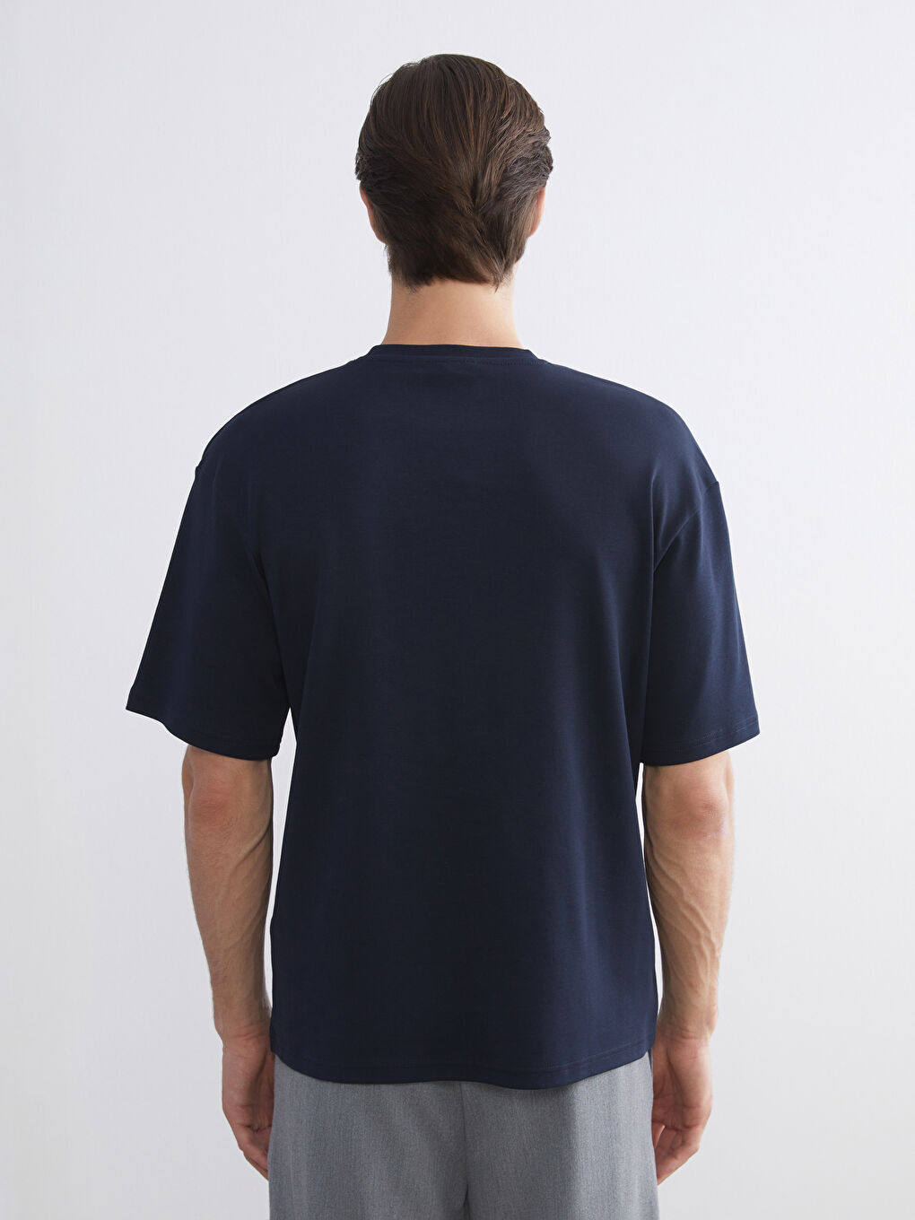 Crew Neck Printed Jersey Men's T-Shirt-3