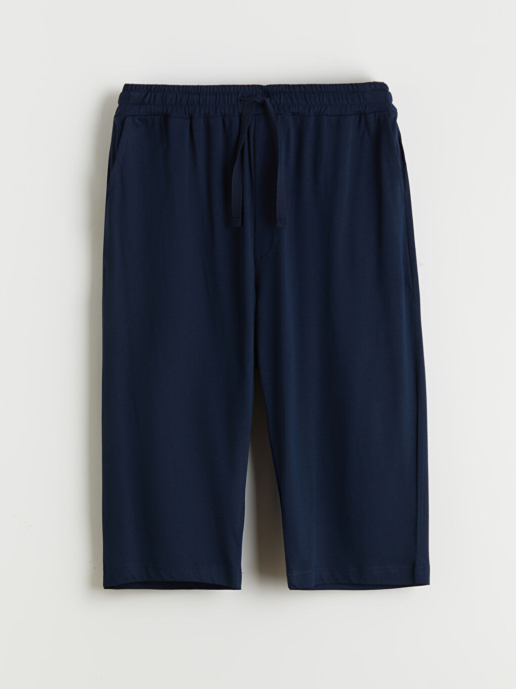 Lacivert Standart Kalıp Erkek Pijama Alt Şort-4