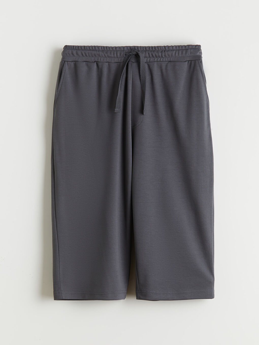 Gri Standart Kalıp Erkek Pijama Alt Şort-4