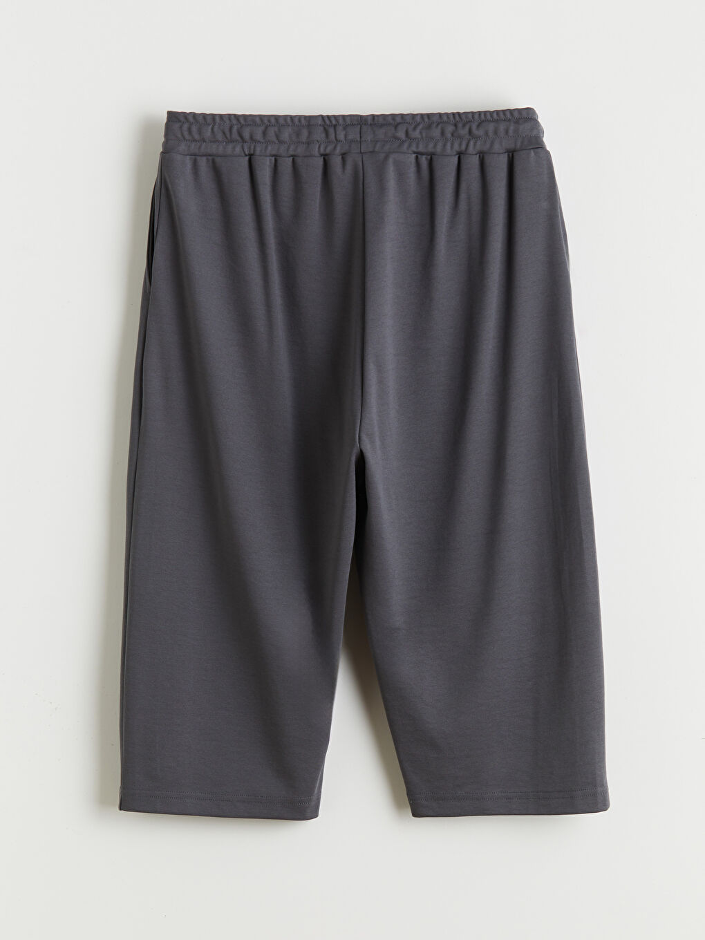 Gri Standart Kalıp Erkek Pijama Alt Şort-5