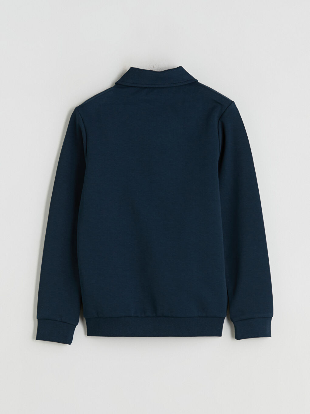 Petrol Polo Yaka Erkek Çocuk Sweatshirt-2