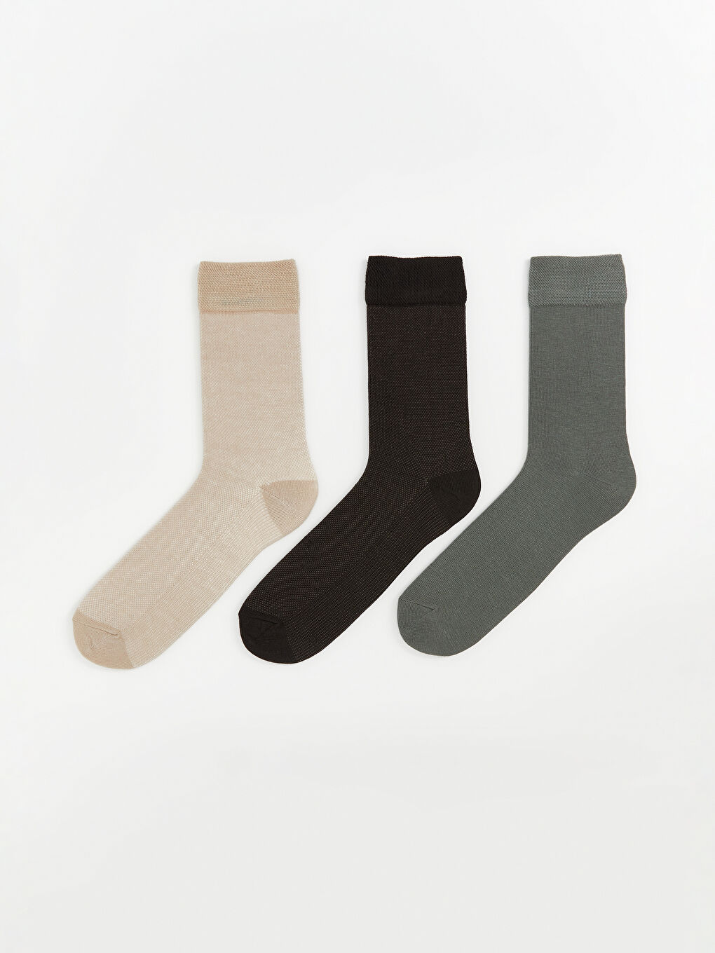LCW ACCESSORIES Men's Ankle Socks 3-Pack -W5KY97Z8-K00
