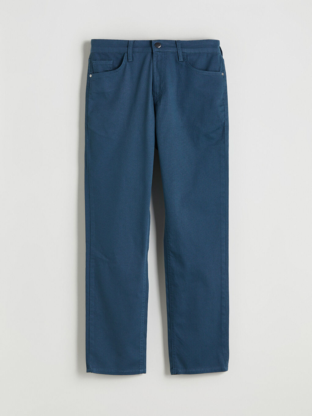 Petrol Standart Kalıp Erkek Pantolon-4