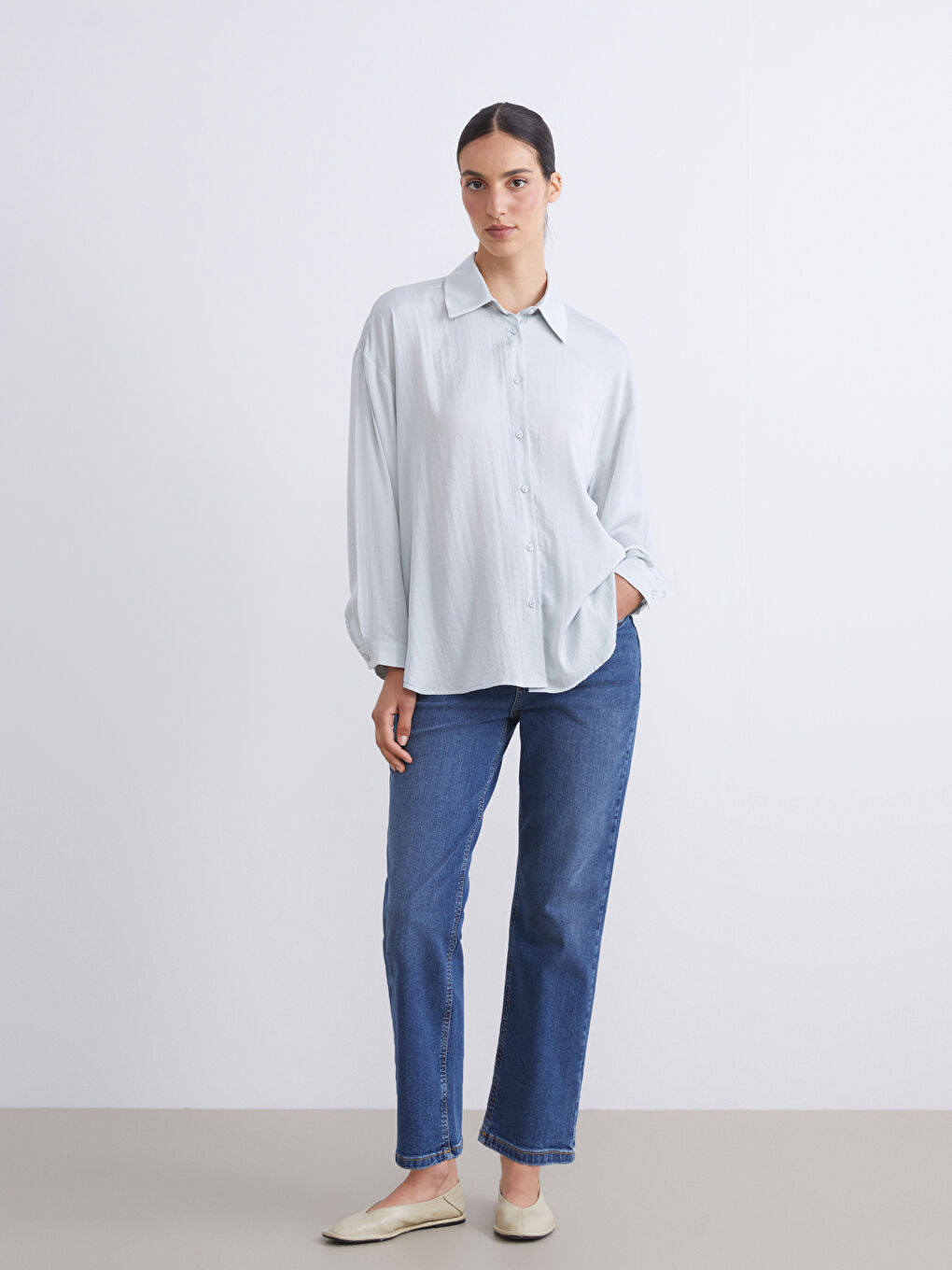 İndigo Slim Fit Kadın Jean Pantolon