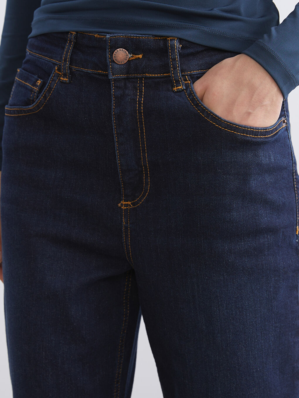İndigo Slim Fit Kadın Jean Pantolon-2