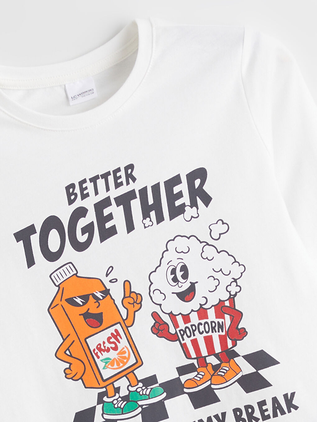 Ekru Baskılı Erkek Çocuk Pijama Takım-2