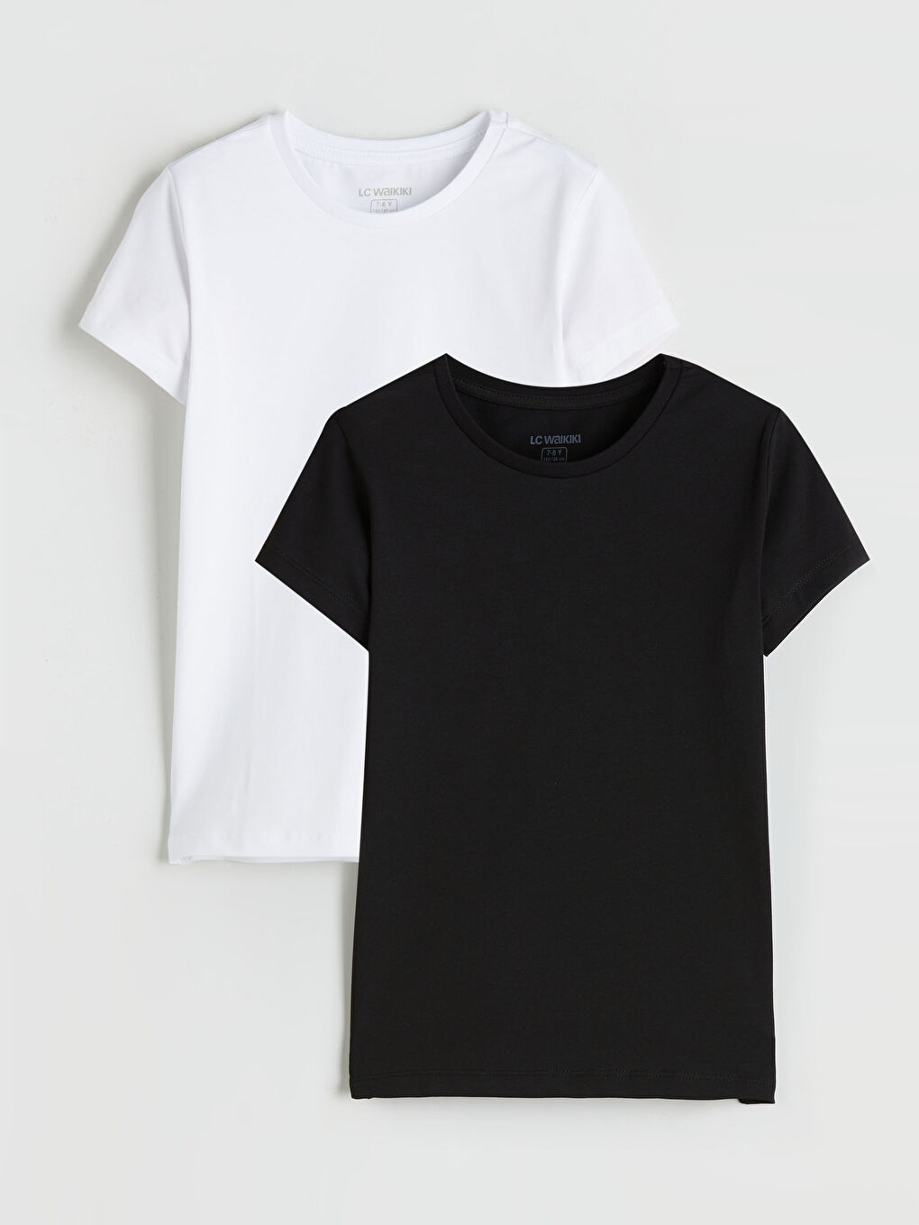 Siyah Bisiklet Yaka Erkek Çocuk Fanila 2'li