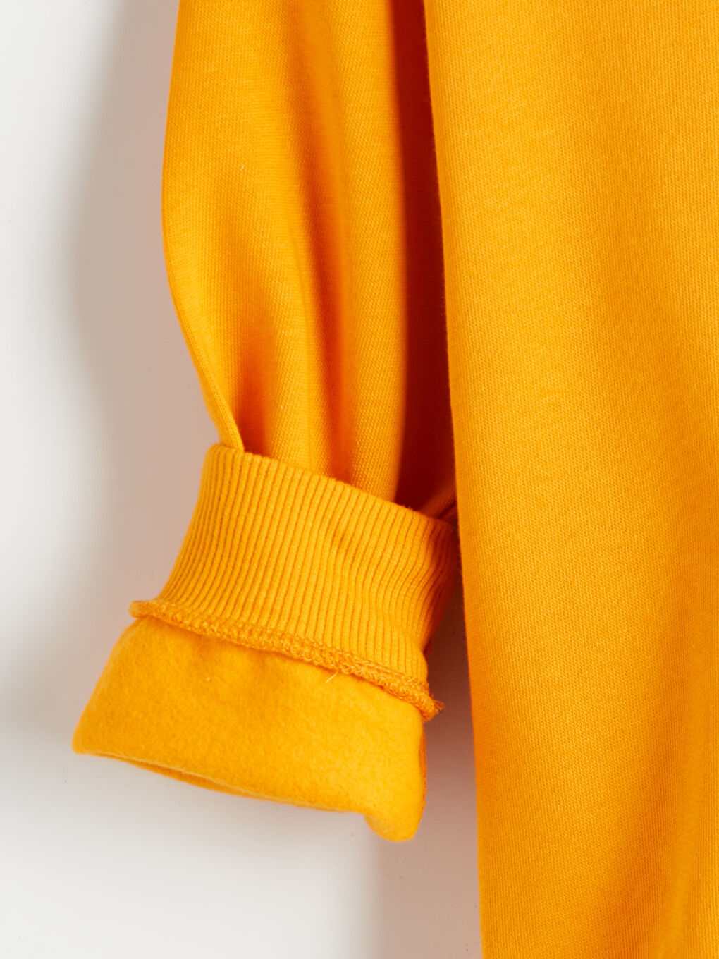 Turuncu Bisiklet Yaka Nostaljik Maymun Baskılı Erkek Çocuk Sweatshirt-4