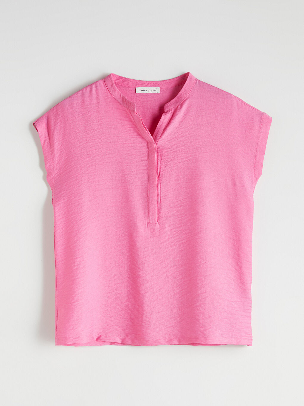 Pembe Kaçık Yaka Aerobin Bluz-4