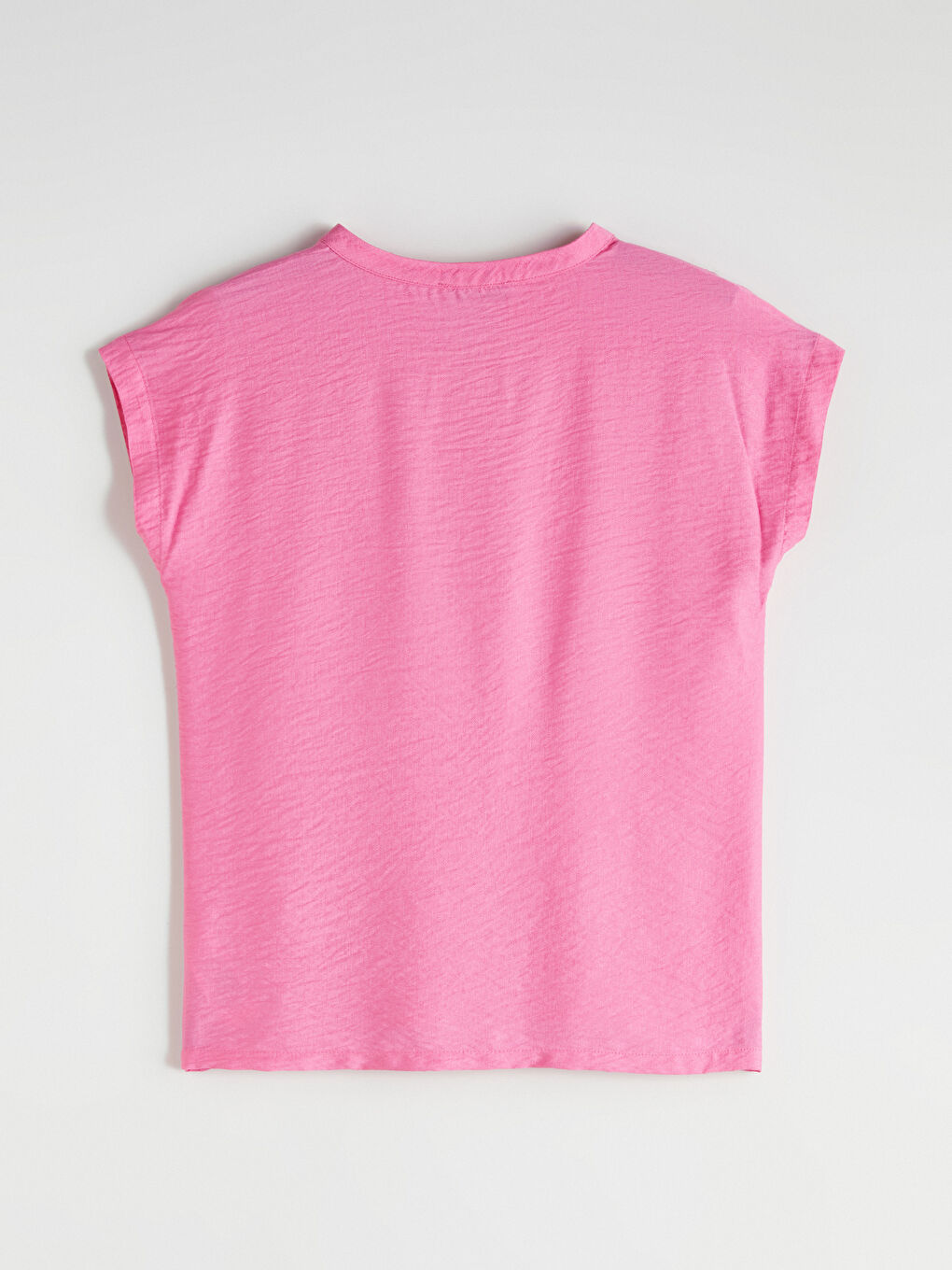 Pembe Kaçık Yaka Aerobin Bluz-5