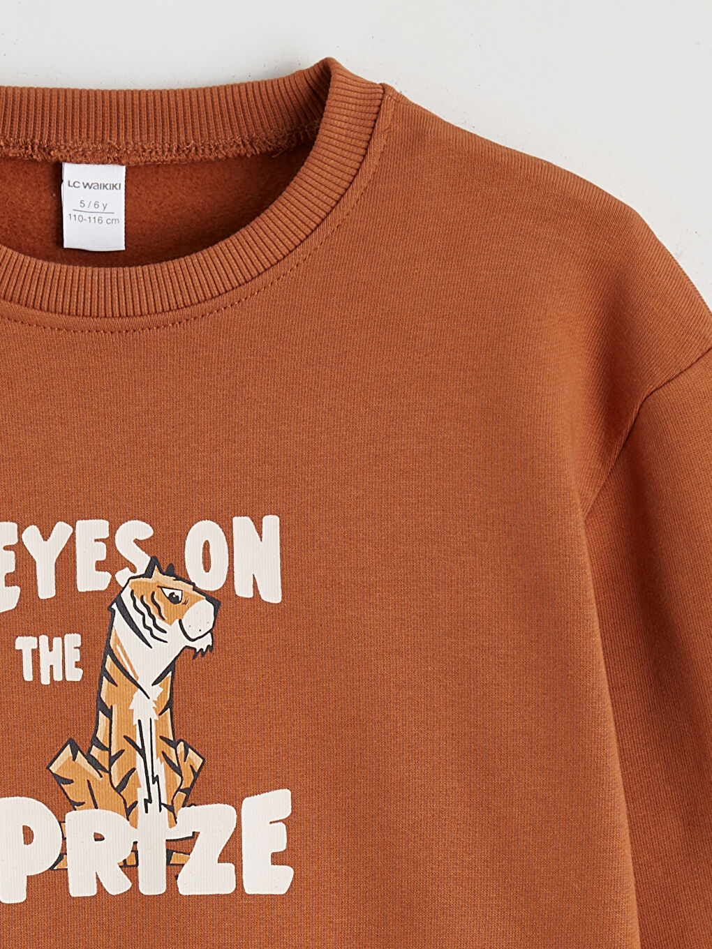 Turuncu Erkek Çocuk Baskılı Sweatshirt-2