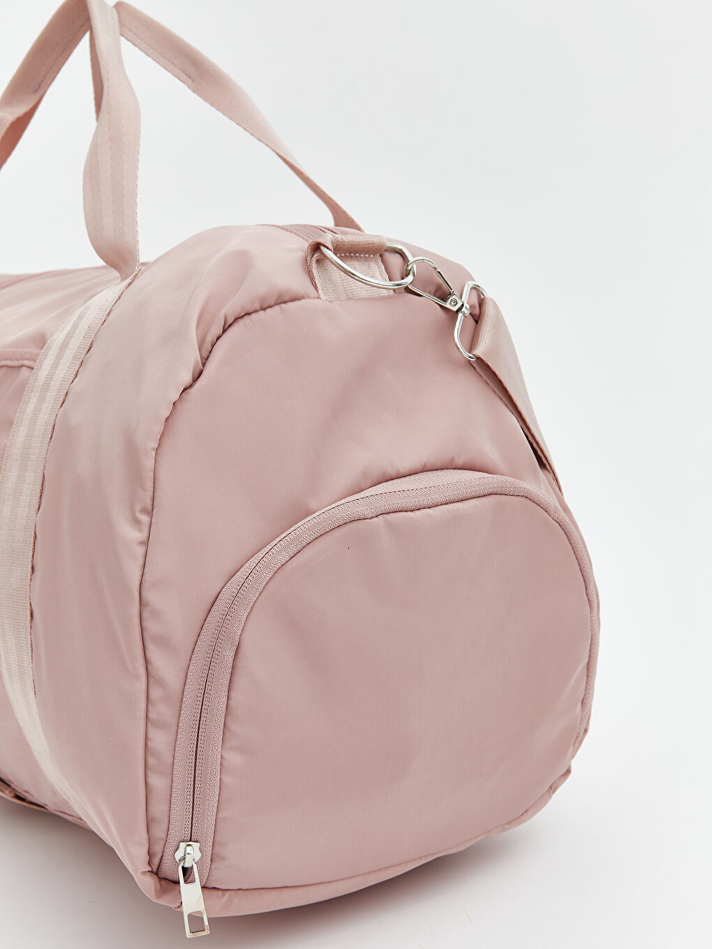 Pembe Çok Bölmeli Kadın Spor Çantası-3