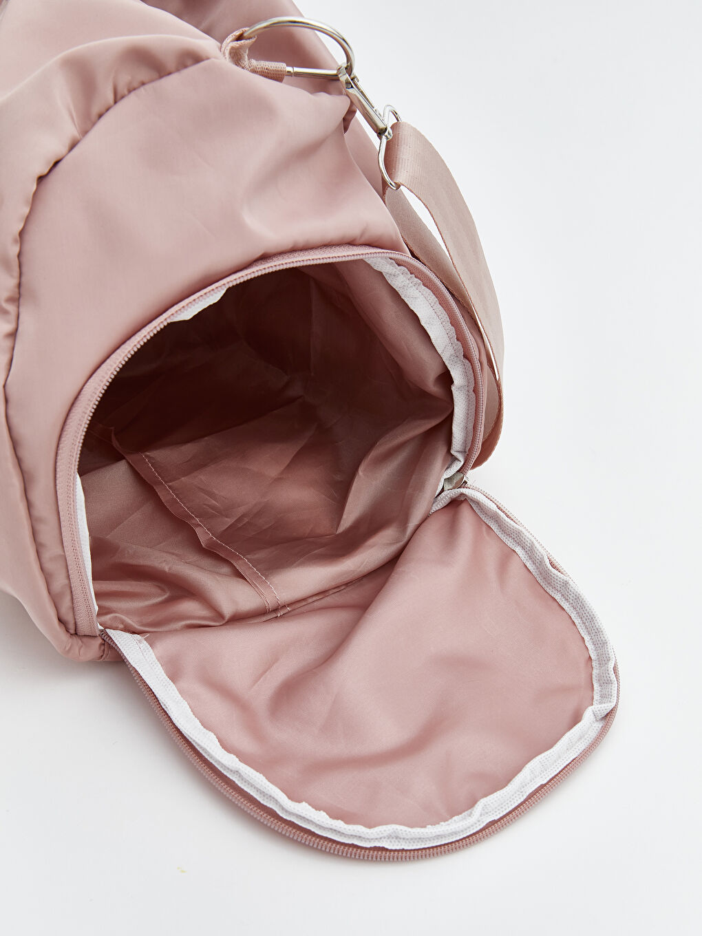 Pembe Çok Bölmeli Kadın Spor Çantası-4