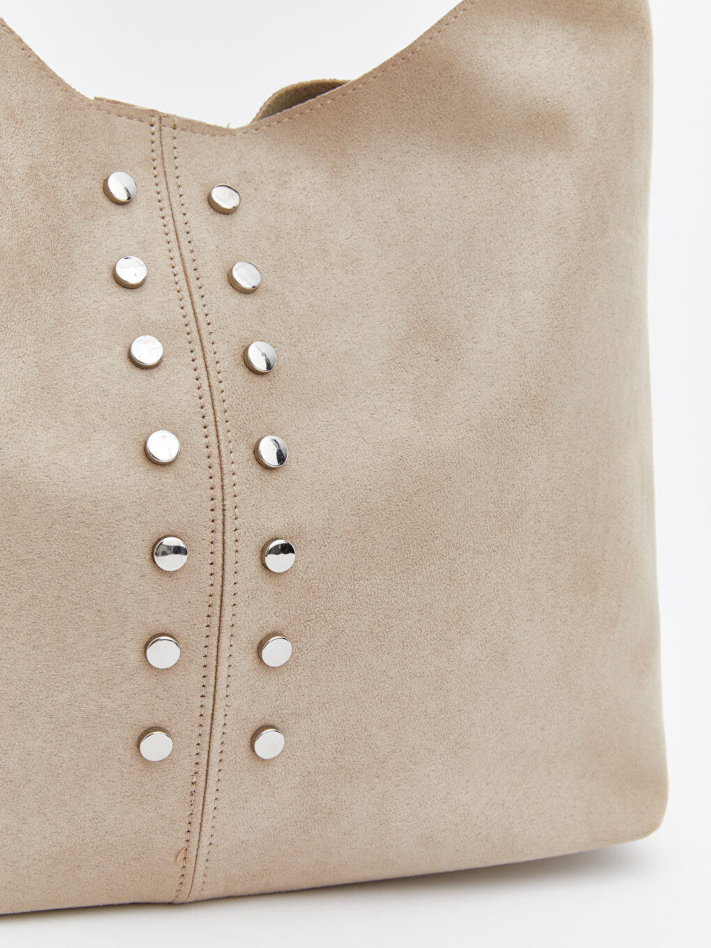 Kahverengi Süet Görünümlü Kadın Omuz Çantası-4