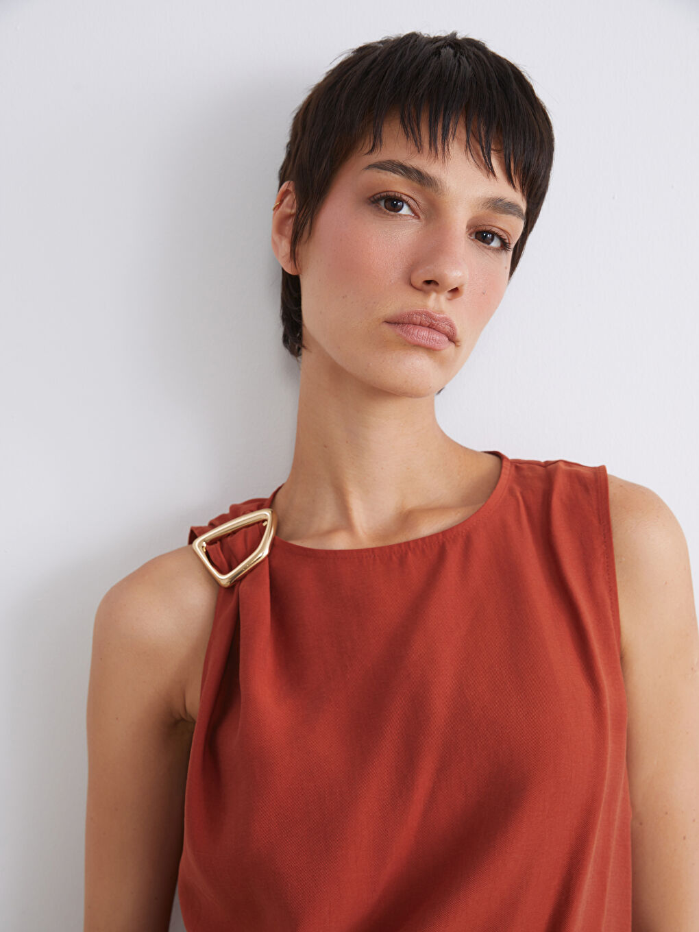 Woman BROWN Blouse-2