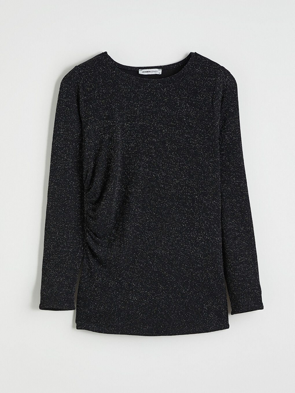 Женщины Черный Блузка-4