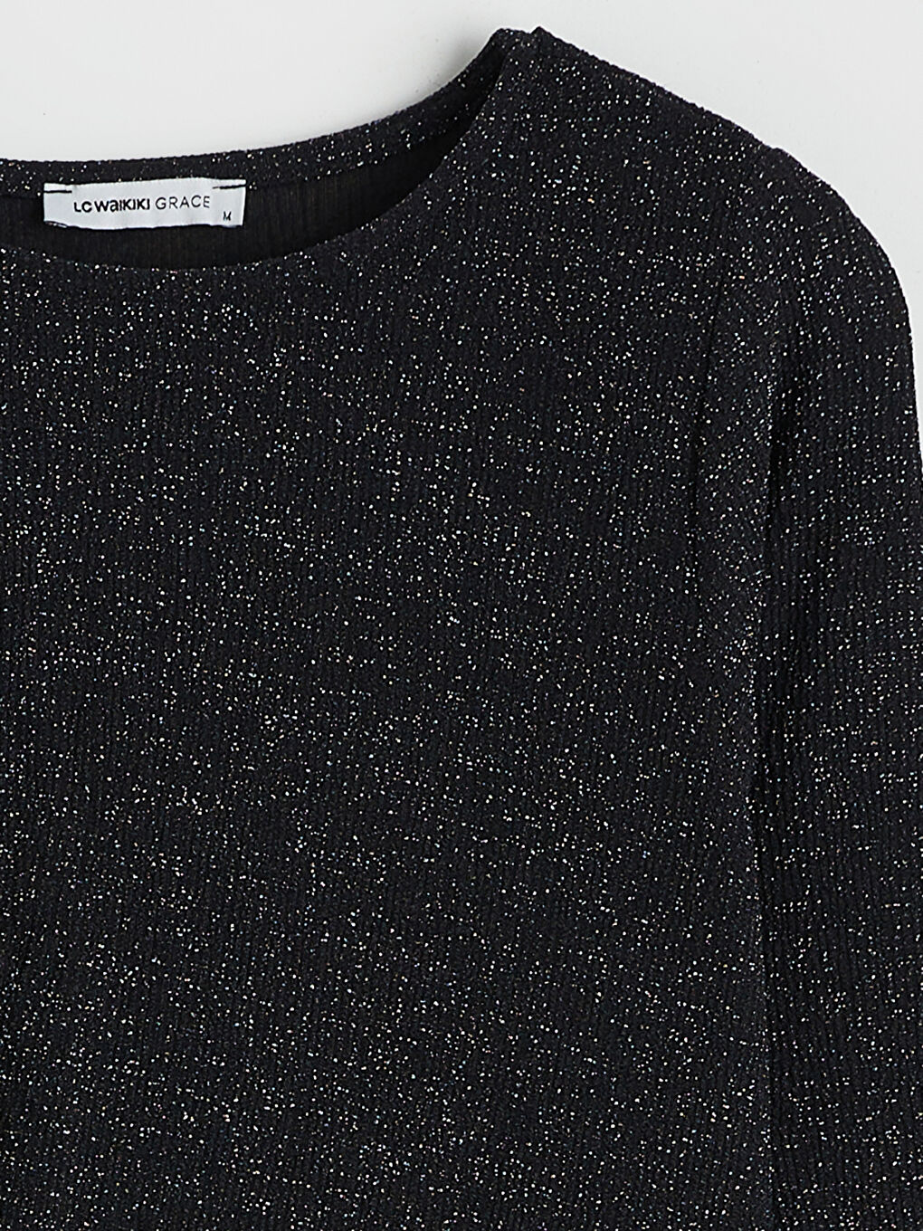 Женщины Черный Блузка-5