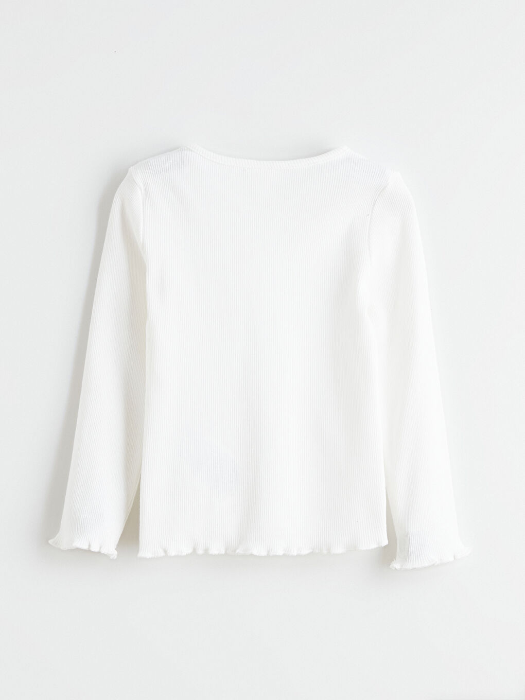 Ekru Regular Fit Kız Çocuk Tişört-1