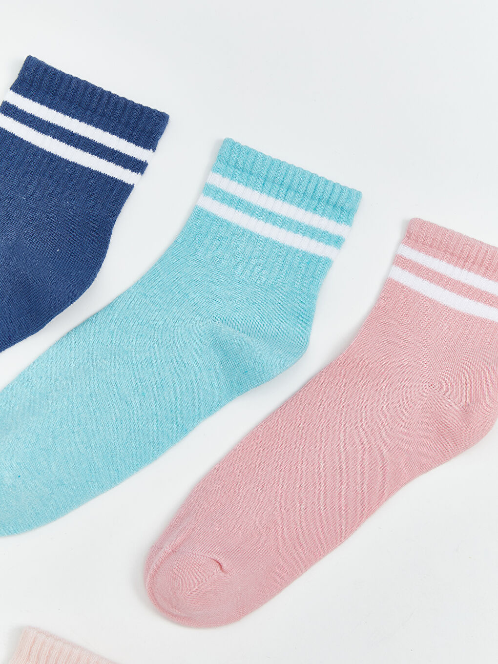 Striped Women's Ankle Socks 5 Pack-1