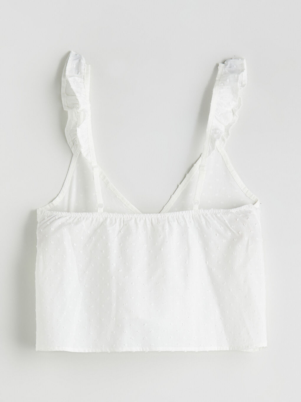 Ekru V Yaka Askılı Kadın Şortlu Pijama Takımı-6