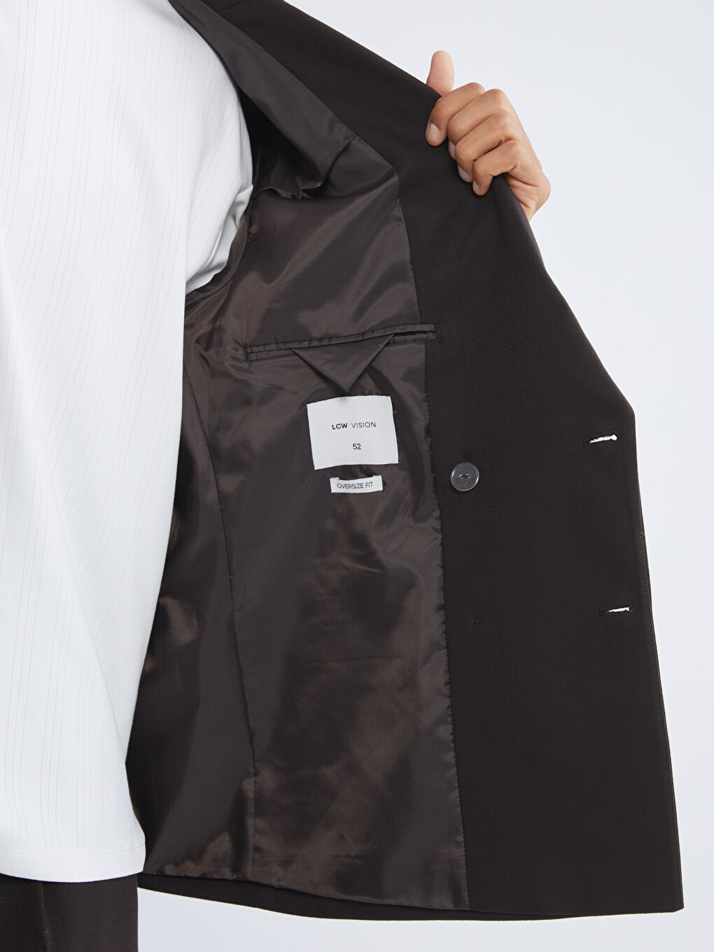 Kahverengi Standart Kalıp Erkek Blazer Ceket-2