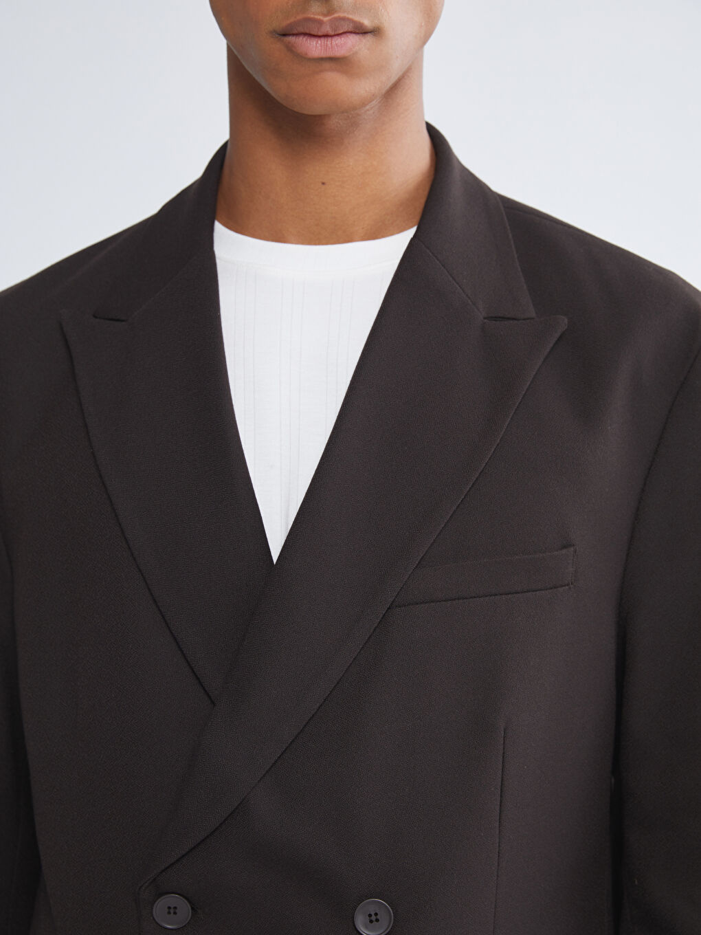 Kahverengi Standart Kalıp Erkek Blazer Ceket-3