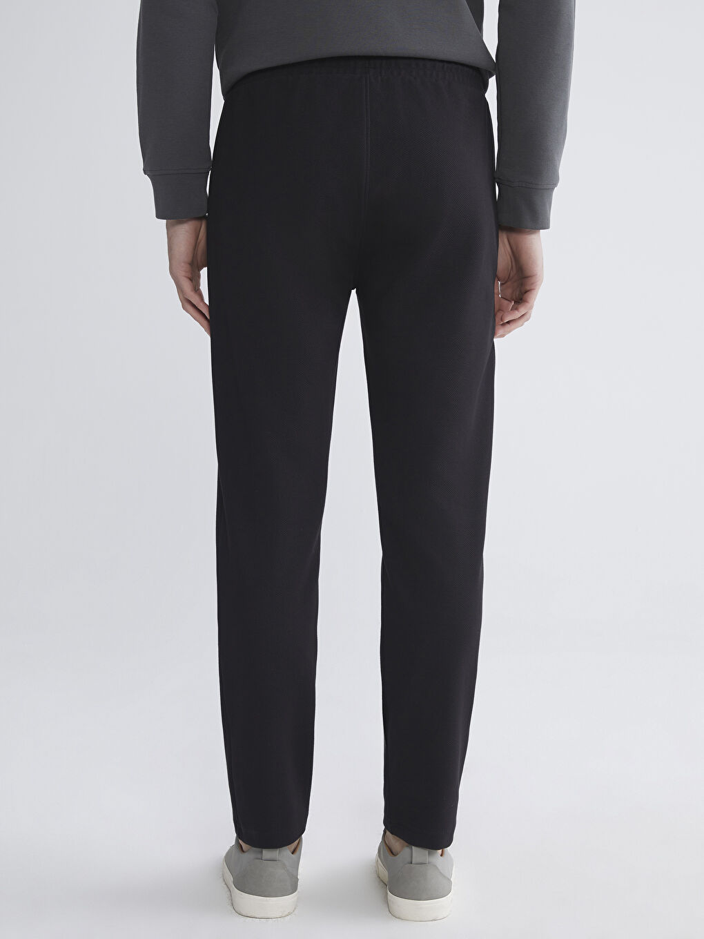 Siyah Standart Kalıp Erkek Eşofman Altı-3