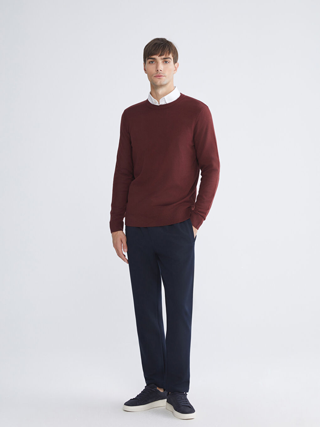 Lacivert Standart Kalıp Erkek Eşofman Altı