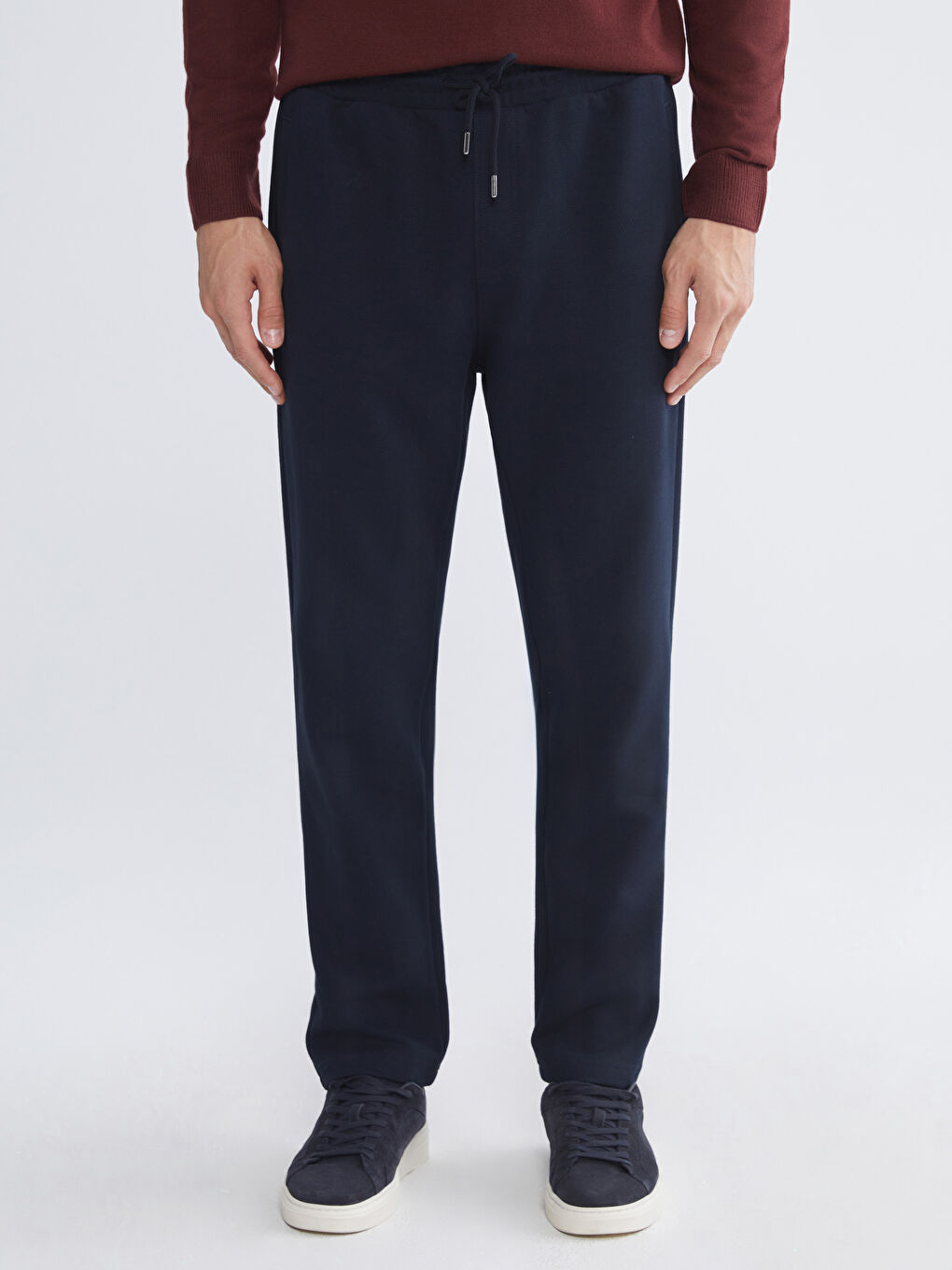 Lacivert Standart Kalıp Erkek Eşofman Altı-1