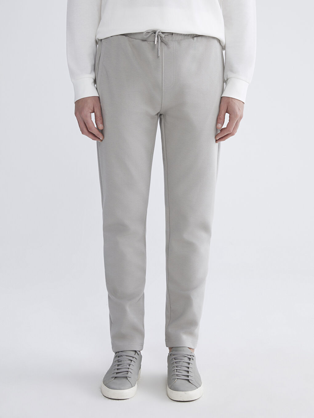 Gri Standart Kalıp Erkek Eşofman Altı-1