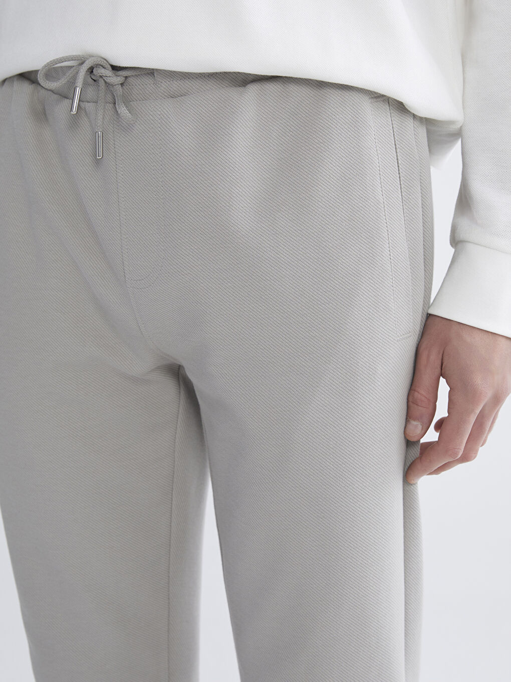 Gri Standart Kalıp Erkek Eşofman Altı-2