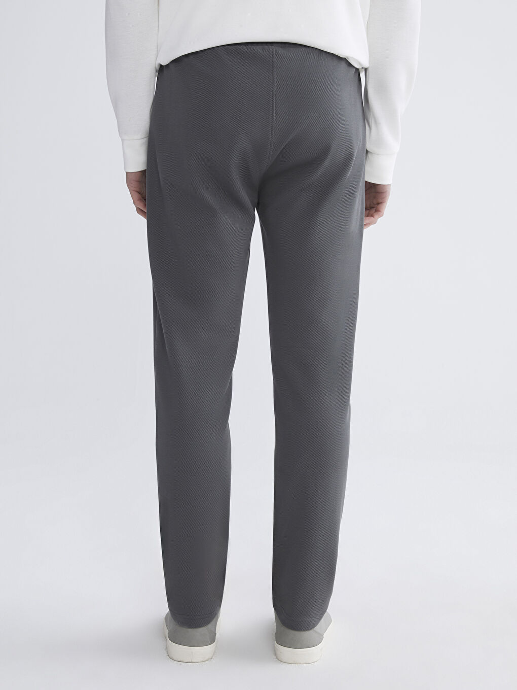 Antrasit Standart Kalıp Erkek Eşofman Altı-3