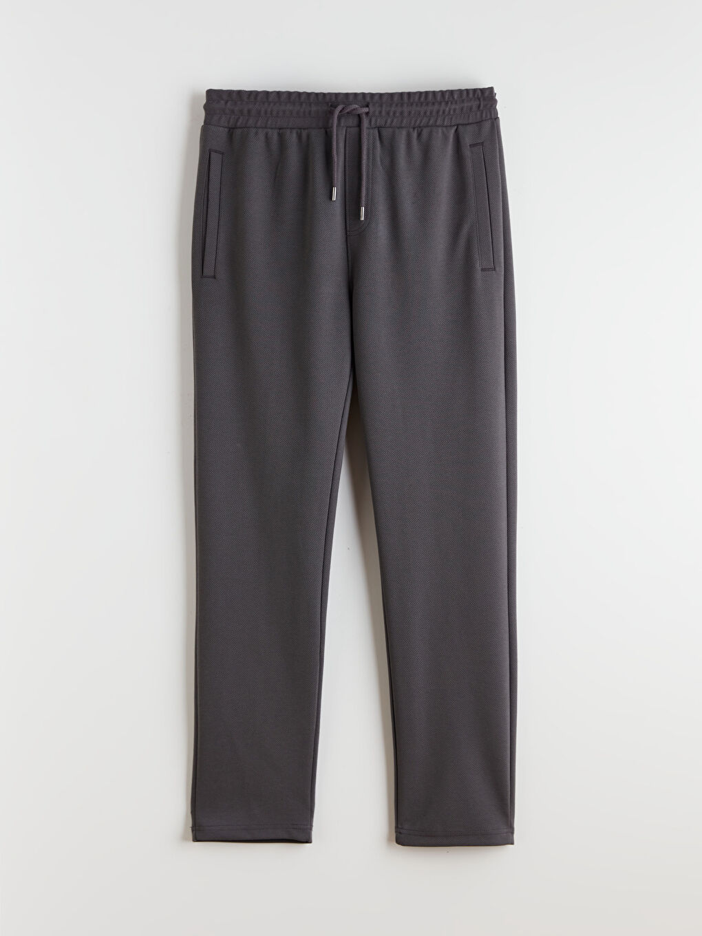 Antrasit Standart Kalıp Erkek Eşofman Altı-4