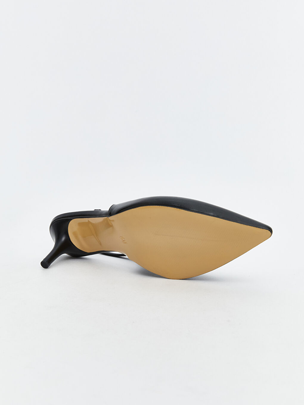 Siyah Sivri Burun Kadın Topuklu Ayakkabı-4