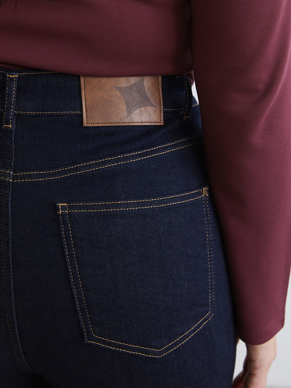 Lacivert Skinny Fit Kadın Jean Pantolon-3