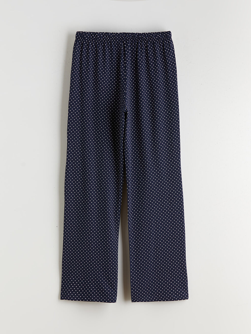 Crew Neck Polka Dot Long Sleeve Women's Pyjamas Set-8