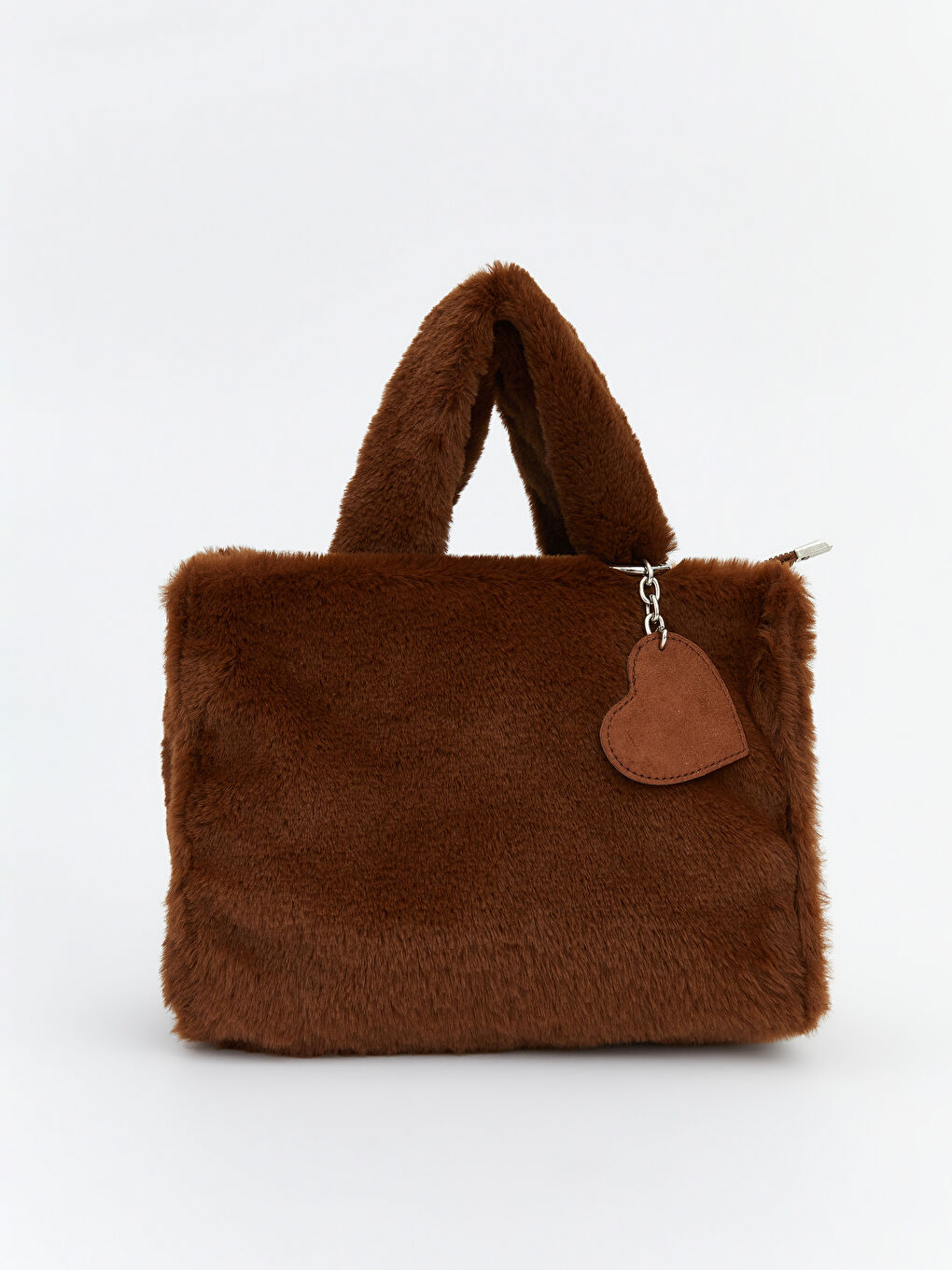 Kahverengi Pelüş Kadın El Çantası