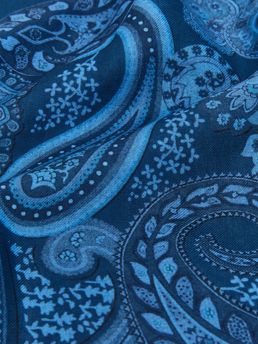 Lacivert Desenli Kadın Şal-2