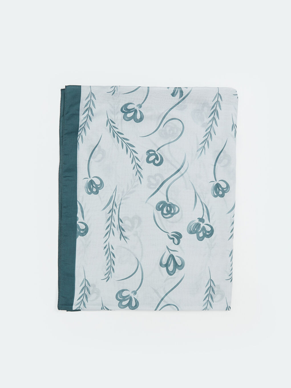 Yeşil Desenli Kadın Şal-1