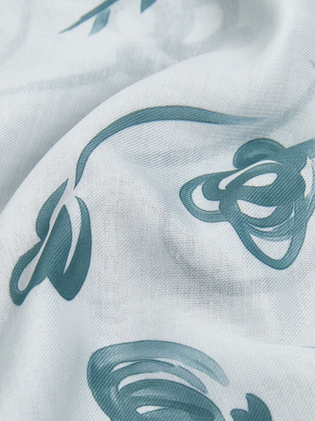 Yeşil Desenli Kadın Şal-2