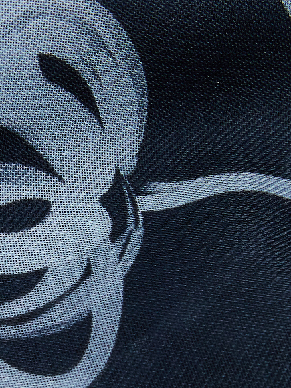 Lacivert Desenli Kadın Şal-2