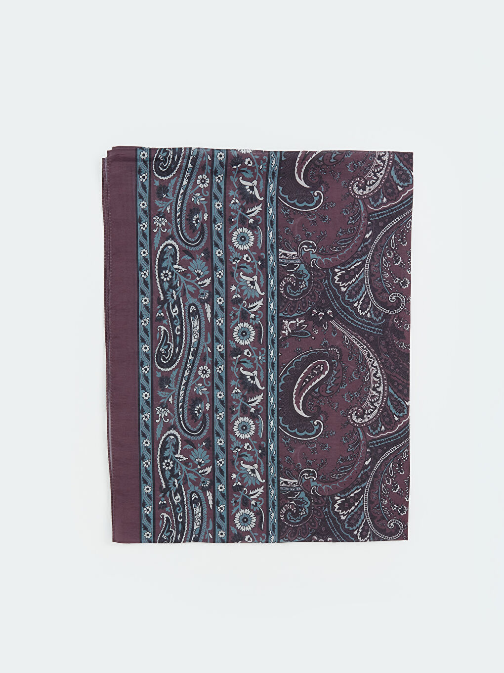 Mor Desenli Kadın Şal-1