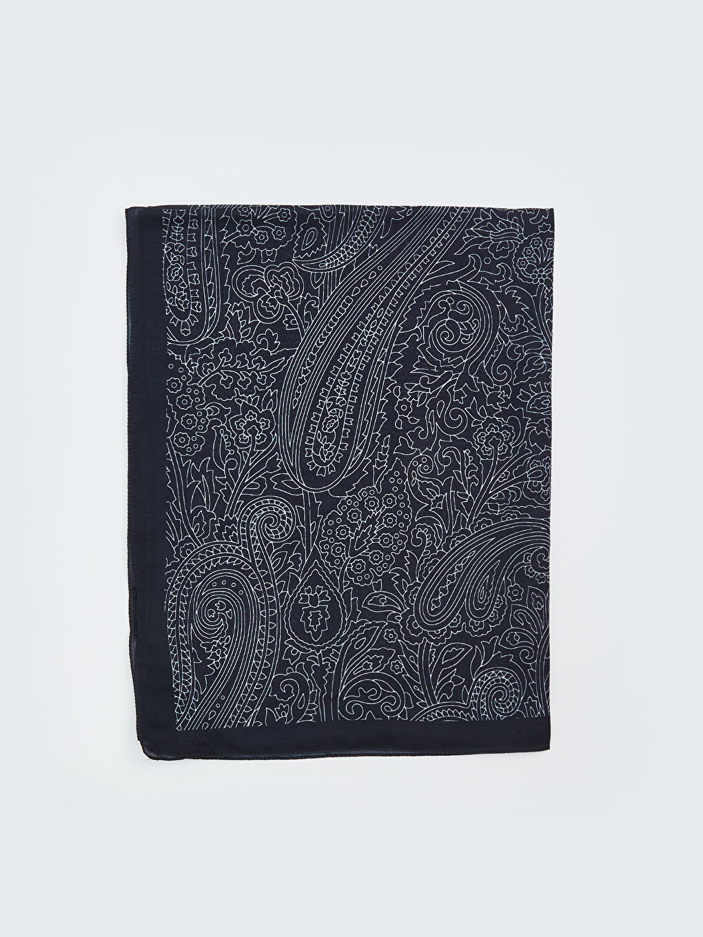 Siyah Desenli Kadın Şal-1