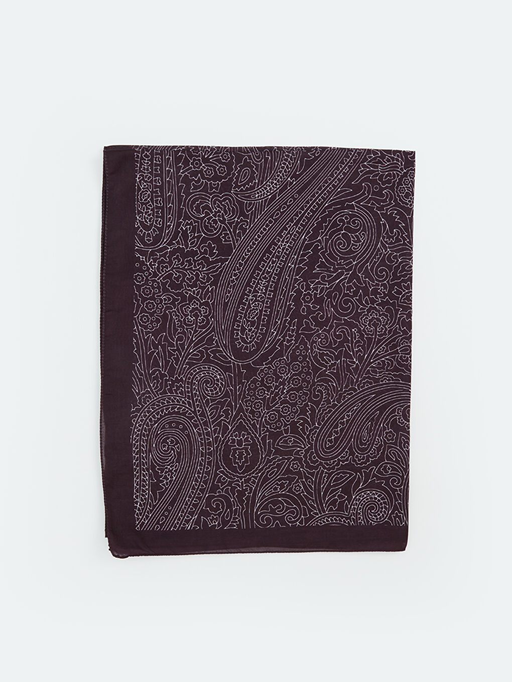 Bordo Desenli Kadın Şal-1